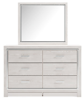Altyra Queen Bookcase Storage Bed, Dresser and Mirror