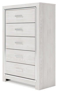 Altyra Queen Bookcase Storage Bed, Chest and 2 Nightstands