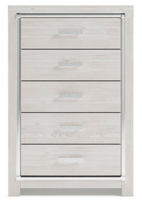Altyra Queen Bookcase Storage Bed, Chest and 2 Nightstands
