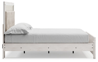Altyra Queen Upholstered Panel Bed, Dresser, Mirror, and Nightstand