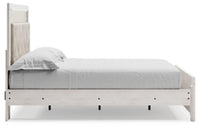 Altyra Queen Upholstered Panel Bed, Dresser, Mirror, and Nightstand
