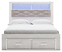 Altyra Queen Bookcase Storage Bed, Chest and 2 Nightstands