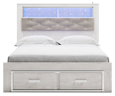 Altyra Queen Bookcase Storage Bed, Dresser and Mirror