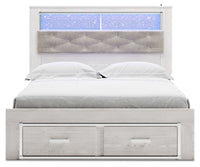 Altyra Queen Bookcase Storage Bed, Dresser and Mirror