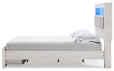 Altyra Queen Bookcase Storage Bed, Dresser and Mirror