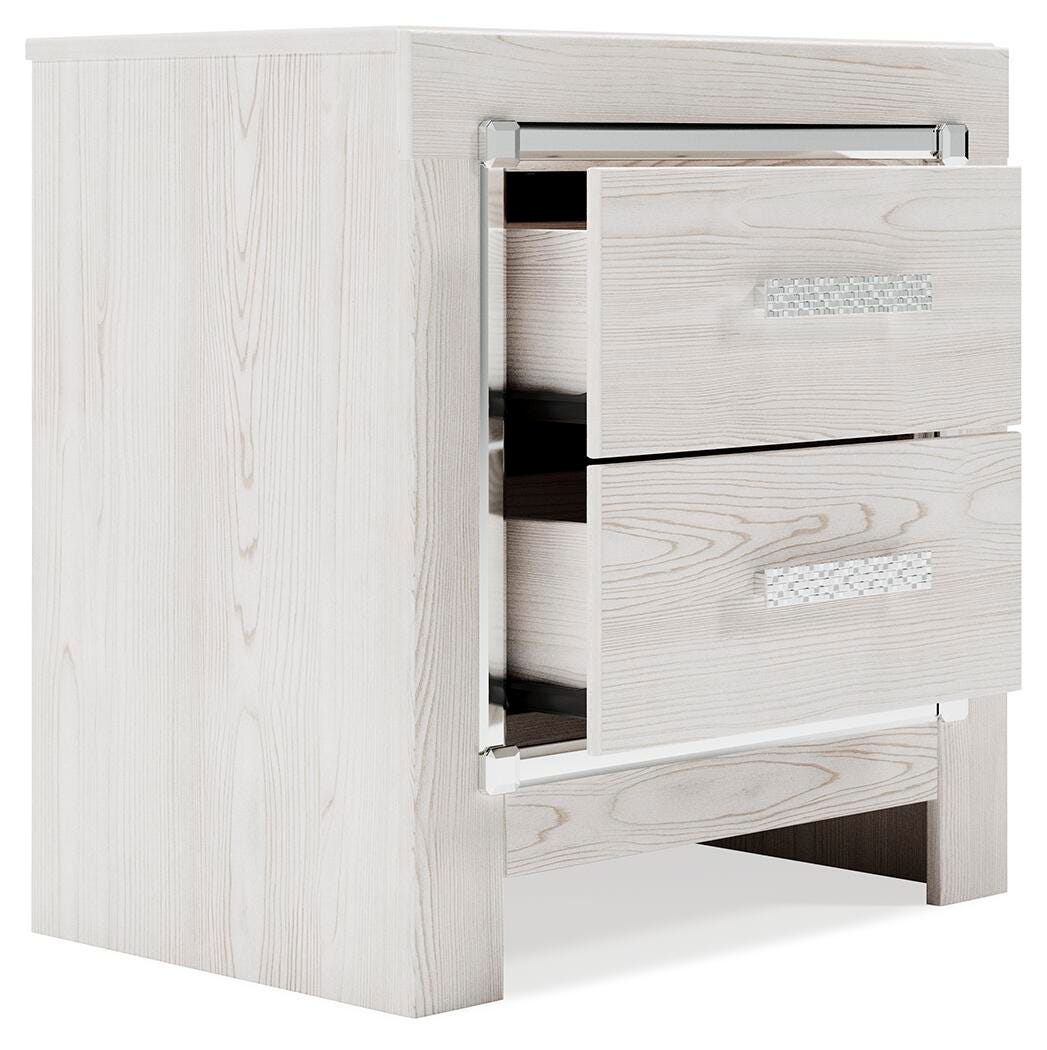 Altyra Queen Bookcase Storage Bed, Chest and 2 Nightstands