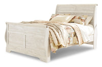 Willowton Queen Sleigh Bed, Dresser and Mirror
