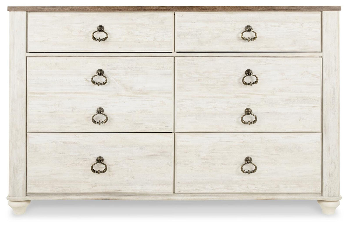 Willowton Full Panel Bed, Dresser, Chest and Nightstand