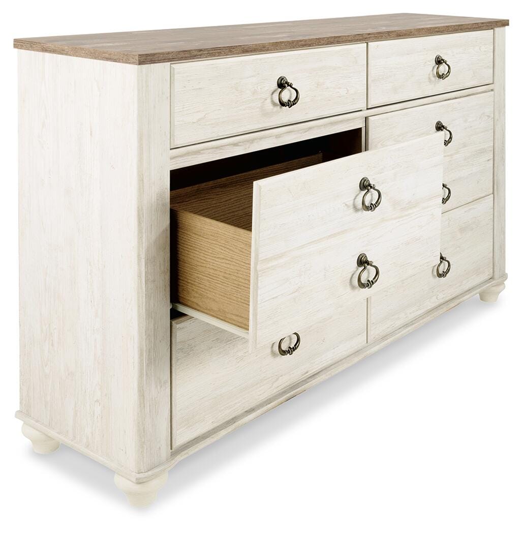 Willowton Full Panel Bed, Dresser, Chest and Nightstand