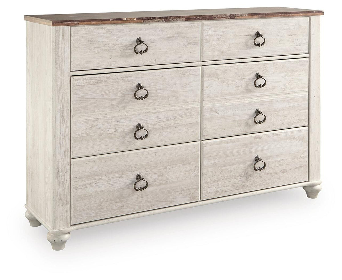 Willowton Full Panel Bed, Dresser, Chest and Nightstand