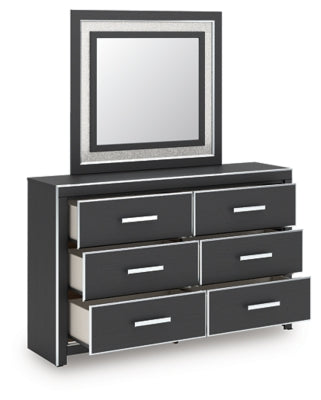 Zuraleus Queen Upholstered Bed, Dresser and Mirror