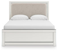 Zuraleus Queen Upholstered Platform Bed, Dresser, Mirror and Nightstand