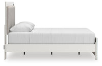 Zuraleus Queen Upholstered Platform Bed, Dresser, Mirror and Nightstand