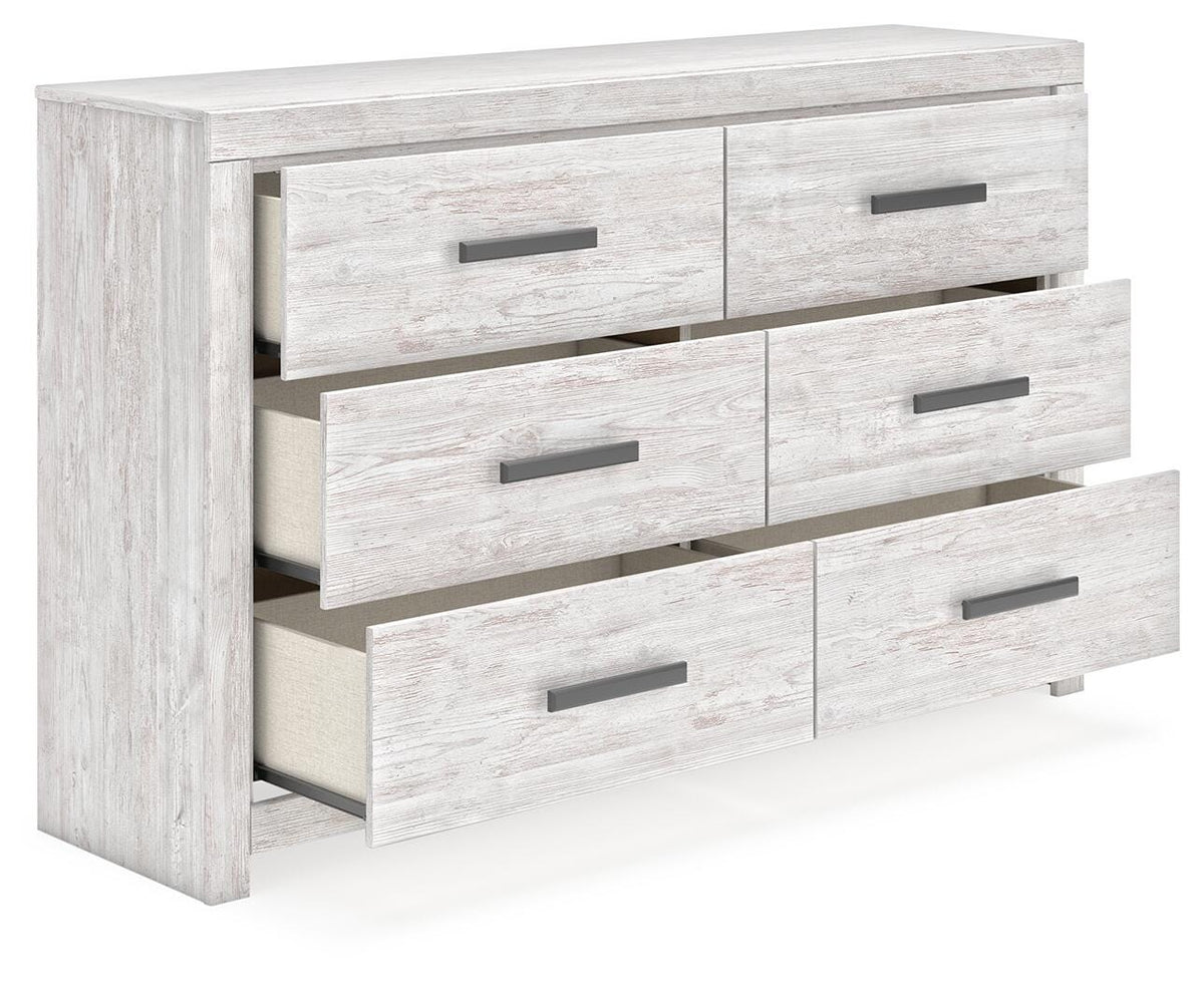 Cayboni King Panel Bed, Dresser and Nightstand