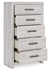 Cayboni Queen Panel Bed, Chest and Nightstand