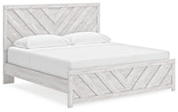 Cayboni King Panel Bed, Dresser, Mirror, Chest and 2 Nightstands