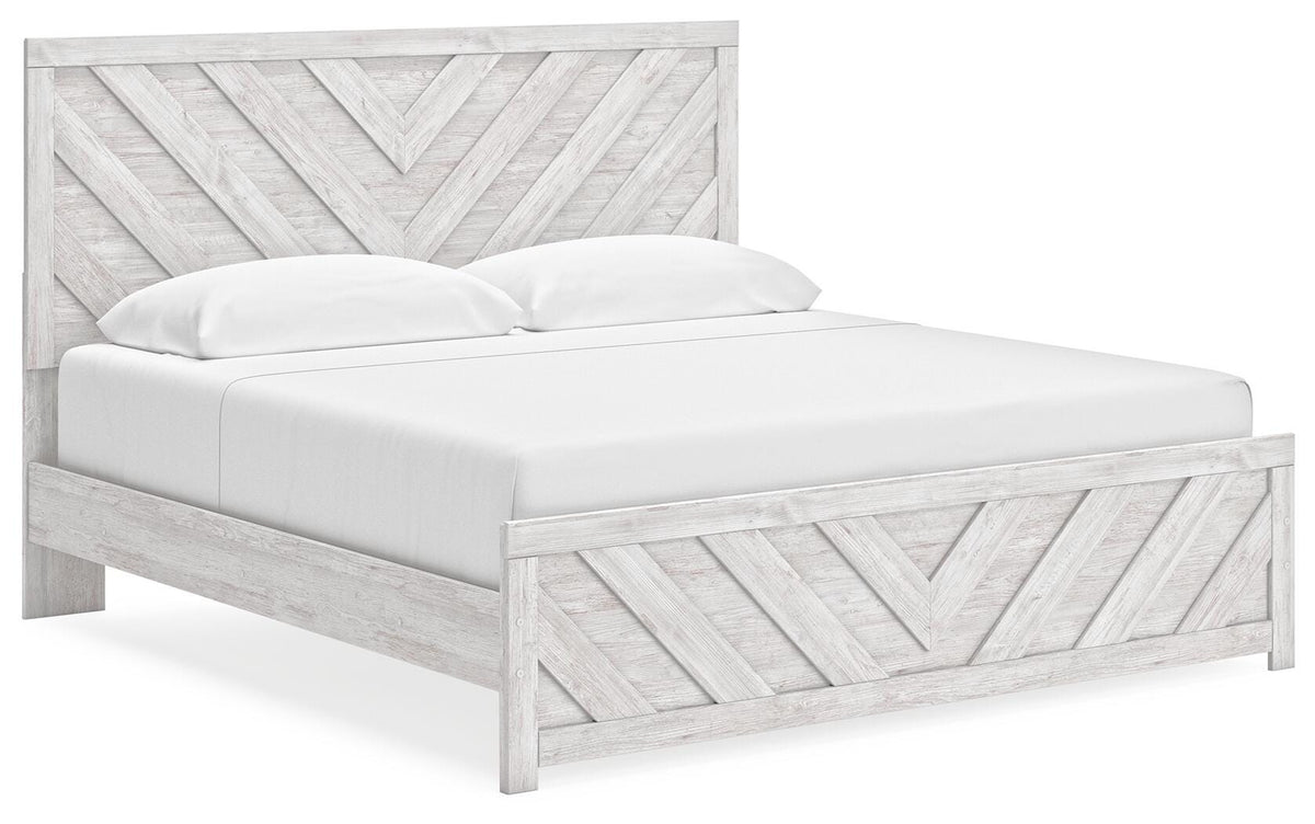 Cayboni King Panel Bed, Dresser and Nightstand