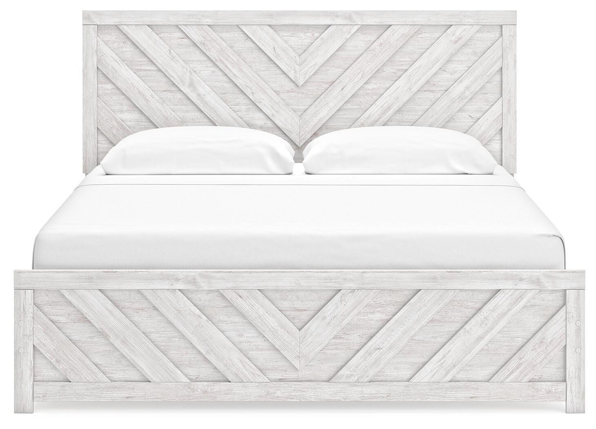 Cayboni King Panel Bed, Dresser and Nightstand