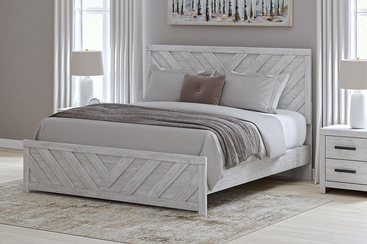 Cayboni King Panel Bed, Dresser and Nightstand