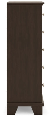Covetown Queen Panel Bed, Dresser, Mirror, Chest and Nightstand