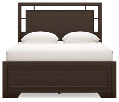 Covetown Queen Panel Bed, Dresser, Mirror, Chest and Nightstand