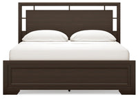 Covetown California King Panel Bed and 2 Nightstands