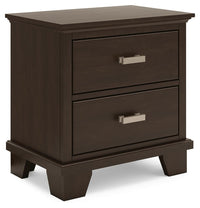 Covetown California King Panel Bed and 2 Nightstands