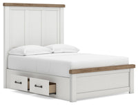 Savonport Full Panel Bed with Storage