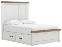 Savonport Full Panel Bed with Storage