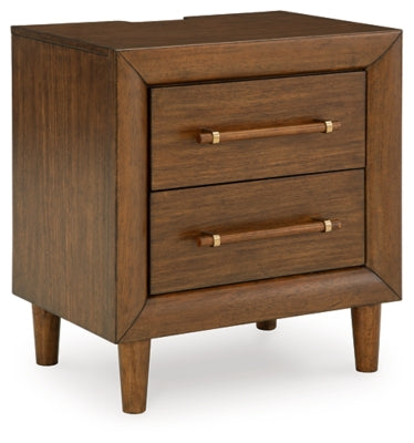 Lyncott Queen Upholstered Bed, Dresser, Mirror and 2 Nightstands