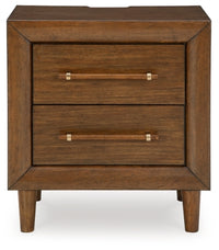 Lyncott Queen Upholstered Bed, Dresser, Mirror and 2 Nightstands