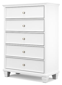 Fortman King Panel Bed, Dresser, Mirror, Chest and Nightstand