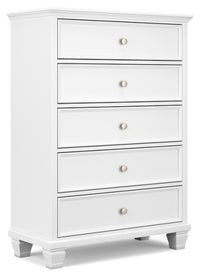 Fortman King Panel Bed, Dresser, Mirror, Chest and Nightstand