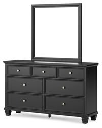 Lanolee King Panel Bed, Dresser, Mirror and 2 Nightstands