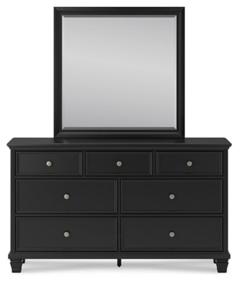 Lanolee King Panel Bed, Dresser, Mirror and 2 Nightstands