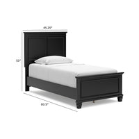 Lanolee Twin Panel Bed and Chest