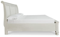 Robbinsdale King Sleigh Storage Bed, Dresser and Mirror