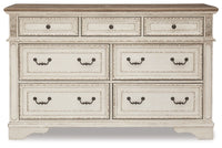 Realyn King Storage Bed, Dresser, Chest and 2 Nightstands
