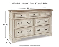 Realyn Queen Upholstery Panel Bed, Dresser, Chest, Nightstand, and Vanity Set