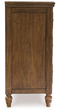 Sturlayne King Upholstered Panel Bed, Dresser and 2 Nightstands