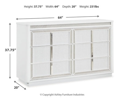 Chalanna Queen Storage Bed, Dresser and 2 Nightstands