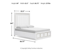 Chalanna Queen Storage Bed, Dresser and 2 Nightstands