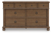 Rowlenstown King Poster Bed, Dresser and 2 Nightstands