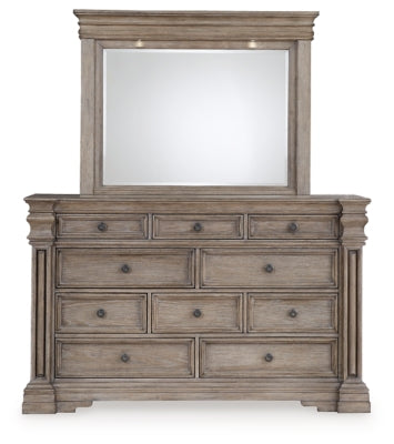 Blairhurst Queen Panel Bed, Dresser, Mirror, 2 Chests and Nightstand
