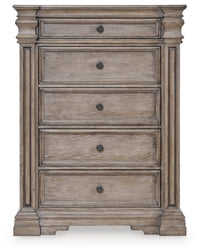 Blairhurst Queen Panel Bed, Dresser, Mirror, 2 Chests and Nightstand