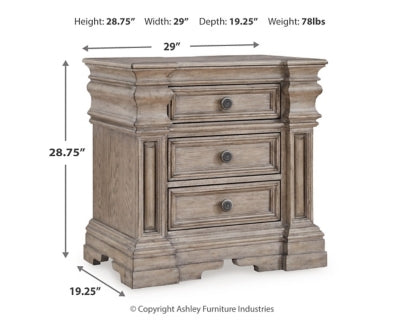 Blairhurst Queen Panel Bed, Dresser, Mirror, 2 Chests and Nightstand