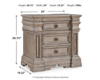 Blairhurst Queen Panel Bed, Dresser, Mirror, 2 Chests and Nightstand