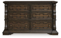 Maylee Queen Upholstered Bed, Dresser, Chest and Nightstand