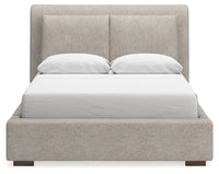 Cabalynn Queen Upholstered Bed, Dresser and Mirror