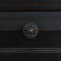 Bridgestone King Panel 3PC Bedroom Set in Black